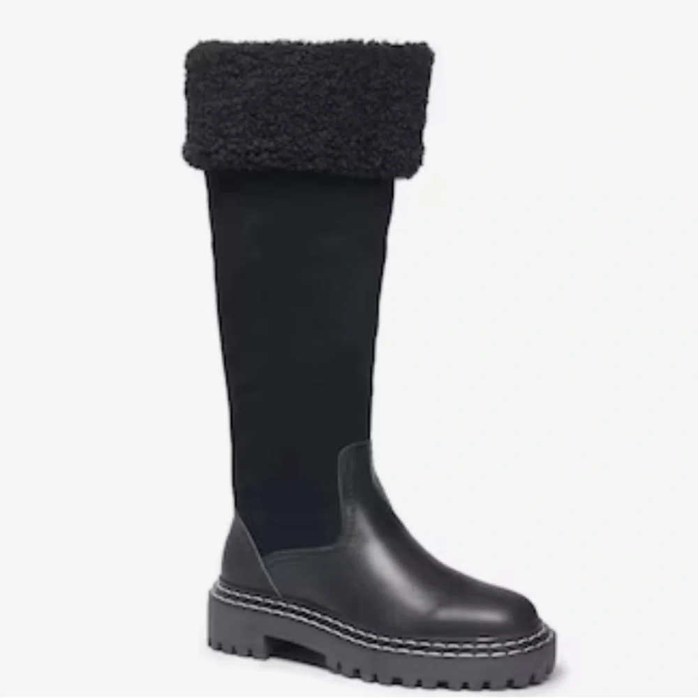 Splendid Antonia Black Knee High Boots Size 6.5 NEW